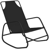 Maison Chic Gugalni Ležalnik - Sončna ležalnik črn jeklo in tekstil, (22057644) Cene