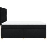  Krevet s oprugama i madracem crni 140x200 cm od tkanine | shoptok.hr