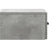  Noćni ormarić za montažu na zid Betonska siva 34,5 x 33 x 20 cm | shoptok.hr