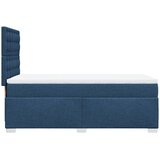  Krevet s oprugama i madracem plavi 90 x 200 cm od tkanine | shoptok.hr