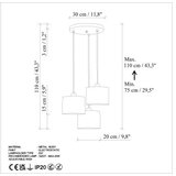 Opviq duz - 195Orange - 3 orange chandelier | ePonuda.com