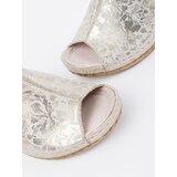 GOODIN Light beige women's wedge flip-flops | shoptok.hr
