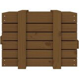  Kutija za pohranu boja meda 58x40,5x42 cm od masivne borovine | Eponuda.com