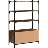  Knjižna omara 3-nadstropna dim. hrast 70x30x109,5 cm inž. les | Shoptok.si