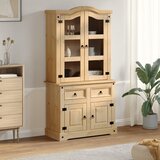  Vitrina sa staklom Corona 100 x 48,5 x 179 cm masivna borovina | shoptok.hr