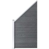 vidaXL set WPC ograda 1 kvadratna + 1 kosa 273 x 186 cm sivi | shoptok.hr
