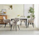  JORK stolica - tamno bež baršun / crne noge x 1 | shoptok.hr