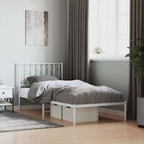 vidaXL Metalni okvir za krevet s uzglavljem bijeli 90 x 190 cm | shoptok.hr