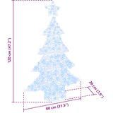  Božićno drvce s 100 LED svjetlima Hladna bijela 120 cm Akril | shoptok.hr