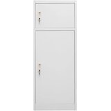 Ormarić za sedla svjetlosivi 53 x 53 x 140 cm čelični | shoptok.hr