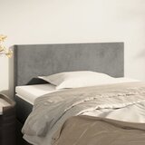  Uzglavlje svjetlosivo 80 x 5 x 78/88 cm baršunasto | shoptok.hr