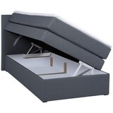 MID.YOU BOXSPRING POSTELJA 90 cm x 200 cm , tekstil, leseni material antracit | Shoptok.si