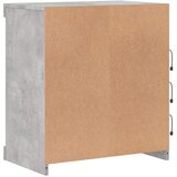  Komoda s LED svjetlima siva boja betona 60,5x37x67 cm | shoptok.hr