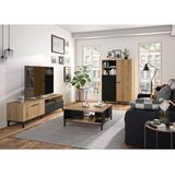 MID.YOU Klubska Miza Trust, Črna, Barva Hrasta | Shoptok.si