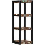 vidaXL Zidna polica, višebojna 35x35x100 cm puno drvo, obrađeno | shoptok.hr