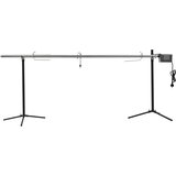 vidaXL Avtomatski raženj z motorjem nerjaveče jeklo 207x45x81 cm | Shoptok.si