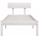  Okvir za krevet od masivne borovine bijeli 100 x 200 cm | shoptok.hr