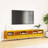 vidaXL TV ormarić senf žuta 202x39x43,5 cm hladno valjani čelik | shoptok.hr