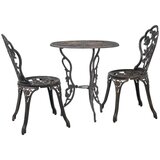Bistro garnitura 3-delna liti aluminij Cene