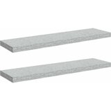  Plutajuće zidne police 2 kom boja betona 90x23,5x3,8 cm MDF | shoptok.hr