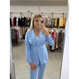 LIVIEN Blue elegant fabric pants Cijene