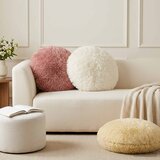  Presvlaka za jastuk 6 pcs HEERLEN Krem Ø 30 cm PV flis | shoptok.hr