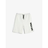 Koton Athletic Shorts Tie the waist, Printed, Textured with Pocket. cene