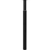  2 Teleskopske Noge za Stol Crne 710 mm-1100 mm | shoptok.hr
