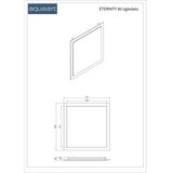 AQUAART Ogledalo Eternity 80 grafit supermat | shoptok.hr
