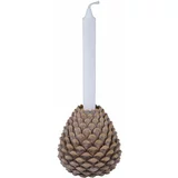 Ego Dekor Rjav svečnik v obliki borovega stožca Ego Dekor, višina 12 cm