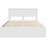  Krevetna konstrukcija Bijelo 150 x 200 cm Inženjersko Drvo | shoptok.hr