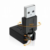Delock adapter usb-a m - usb-a ž pregibni 180°/360° | Shoptok.si