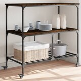  Kuhinjska kolica boja hrasta 100 x 50 x 95 cm konstruirano drvo | shoptok.hr