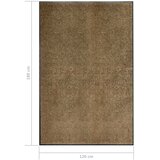  Otirač perivi smeđi 120 x 180 cm | Eponuda.com