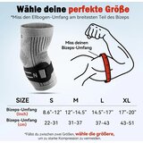 ZOELION opornica za komolec z dvojnim sistemom podpore, silikonskim trakom in gel blazinico – XL | Shoptok.si