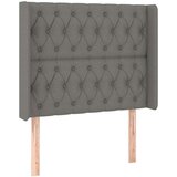  Uzglavlje tamnosivo 103 x 16 x 118/128 cm od tkanine | shoptok.hr