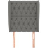  Uzglavlje s ušima tamnosivo 83 x 23 x 118/128 cm od tkanine | Eponuda.com