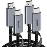  Kabel Syntech HDMI na HDMI 4K braided (2 komada) crni | Eponuda.com