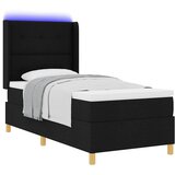  s opruga kutije s LED trakama Crna 90 x 200 cm tkanina | shoptok.hr