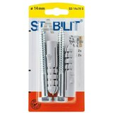 STABILIT Tipla za porobeton (Promjer tiple: 14 mm, Duljina tiple: 70 mm, 2 Kom., S vijcima) Cijene