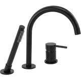 Rea 3-Odprtinska Armatura za Kad Lungo Black | Shoptok.si
