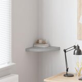  Kutna zidna polica siva boja betona 35 x 35 x 3,8 cm MDF | shoptok.hr
