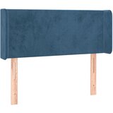 vidaXL Uzglavlje s ušima tamnoplavo 83x16x78/88 cm baršunasto Cijene