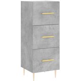  Visoka komoda siva betona 34,5x34x180 cm od konstruiranog drva | shoptok.hr