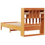 Krevet s regalom za knjige bez madraca 100 x 200 cm od borovine | shoptok.hr