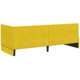  Kutni krevetni okvir s madracem s uzglavljem 2 pcs Žuta Baršun | shoptok.hr