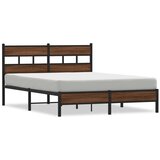 vidaXL Posteljni okvir brez vzmetnice rjavi hrast 150x200 cm inž. les, (21609458) Cene