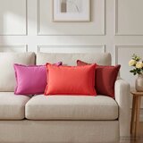  Jastuk s jastukom HOUTEN 2 kom. Vinska crvena Poliester - boja crnog vina 40 x 60 cm 2 | shoptok.hr