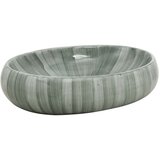 Nadgradni Nadpultni umivalnik zelen ovalen 59x40x15 cm keramika | Shoptok.si