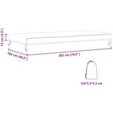 vidaXL Navlaka za vanjski namještaj 202 x 102 x 15 cm | shoptok.hr